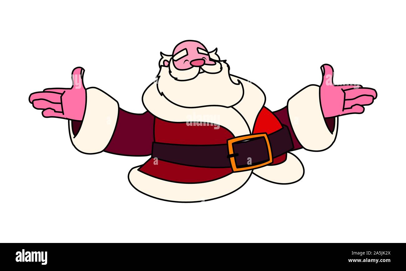 santa claus on white background vector illustration design Stock Vector ...