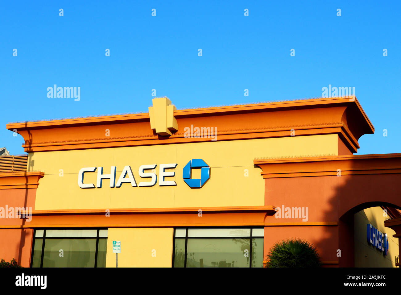Chase Bank on Hollywood Blvd and Western Ave, Los Angeles (California