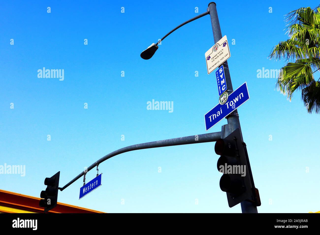 Thai Town in the East Hollywood neighborhood of Los Angeles, California