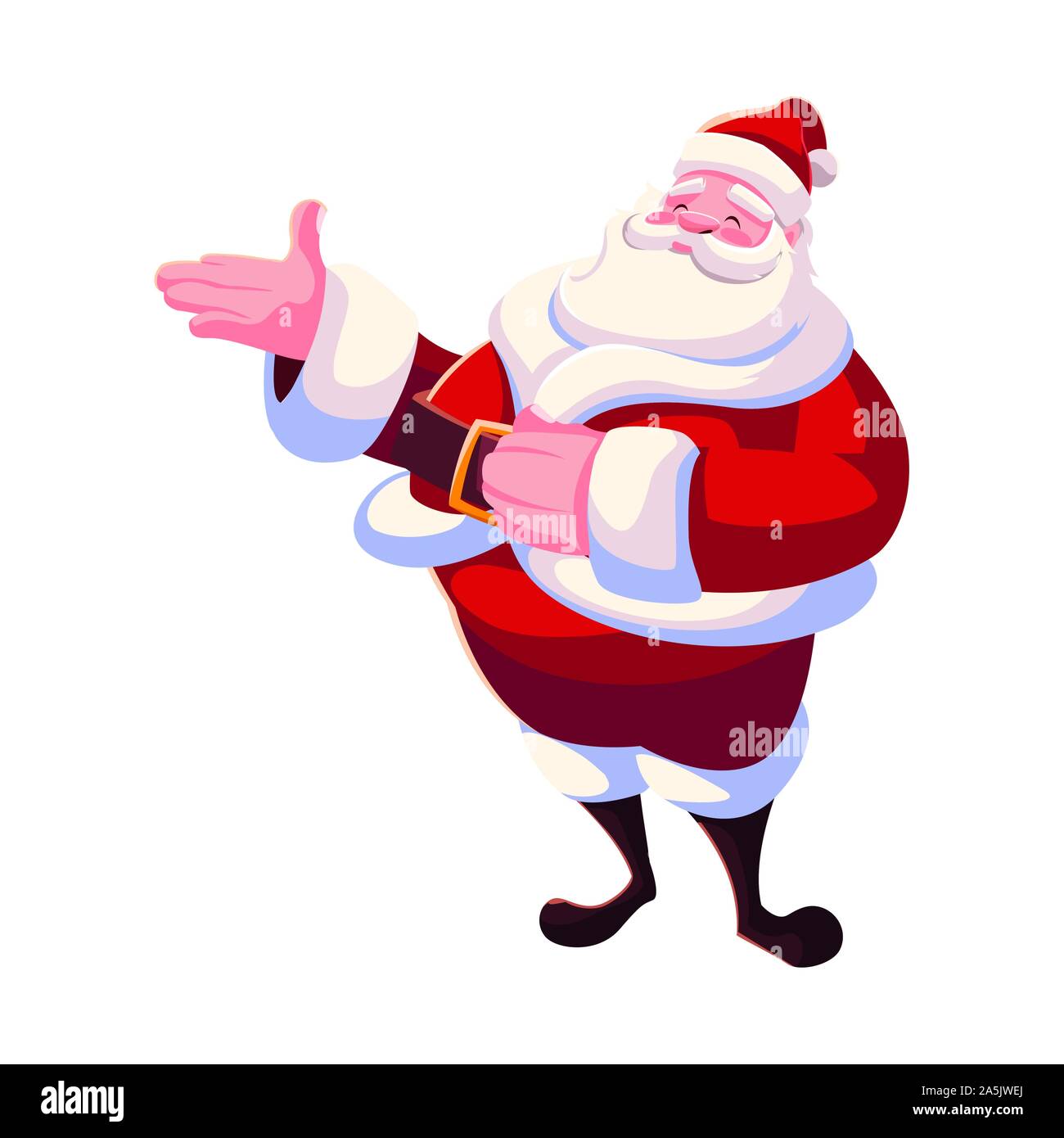 santa claus on white background vector illustration design Stock Vector ...