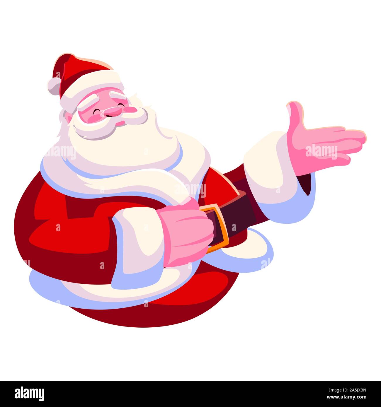 santa claus on white background vector illustration design Stock Vector ...