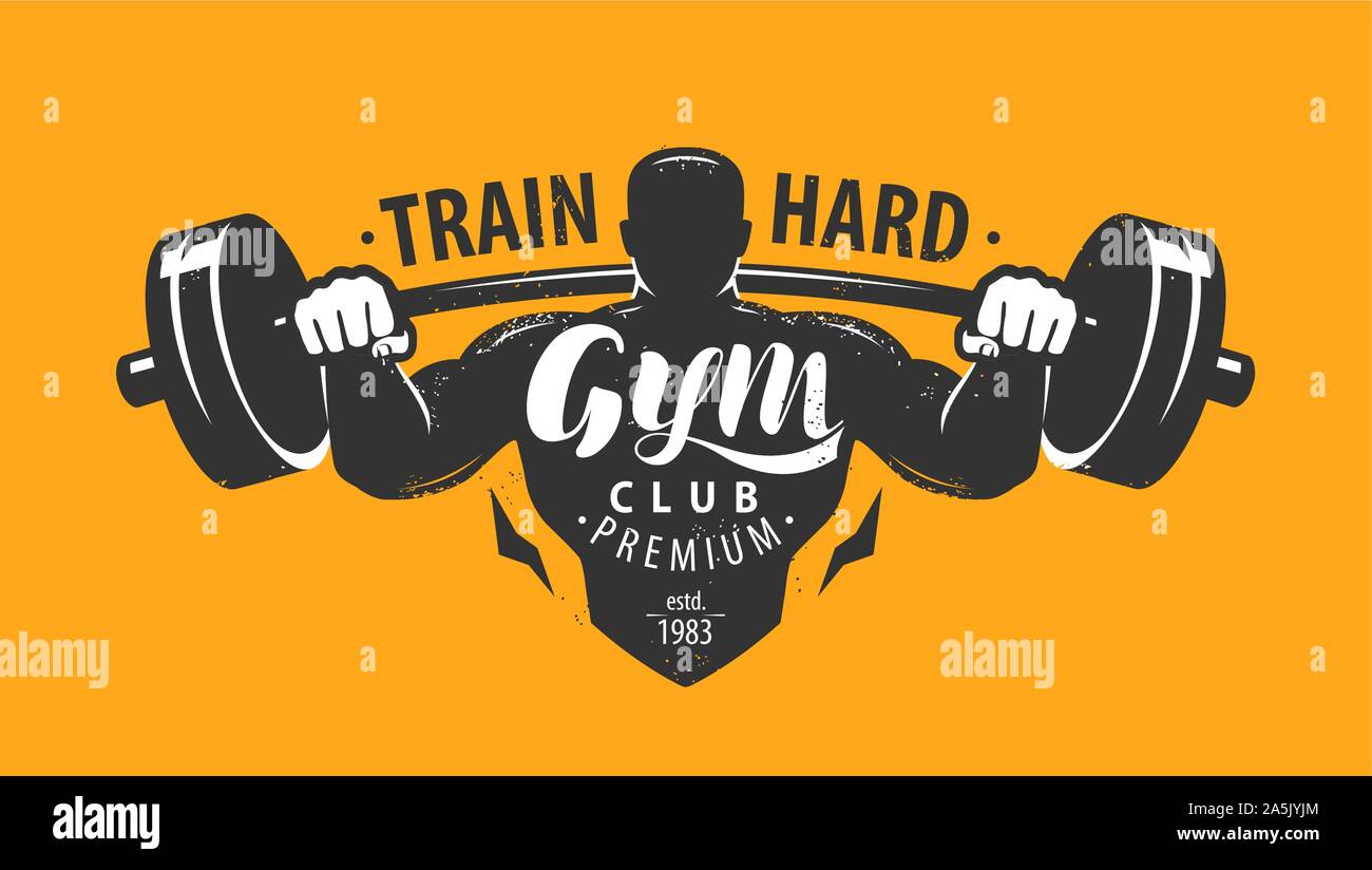 Gym Club Logo Or Emblem Bodybuilding Fitness Concept Lettering Vector Illustration Stock Vector Image Art Alamy Gym Club Logo Or Emblem Bodybuilding Fitness Concept Lettering Vector Illustration Stock Vector Image Art Alamy