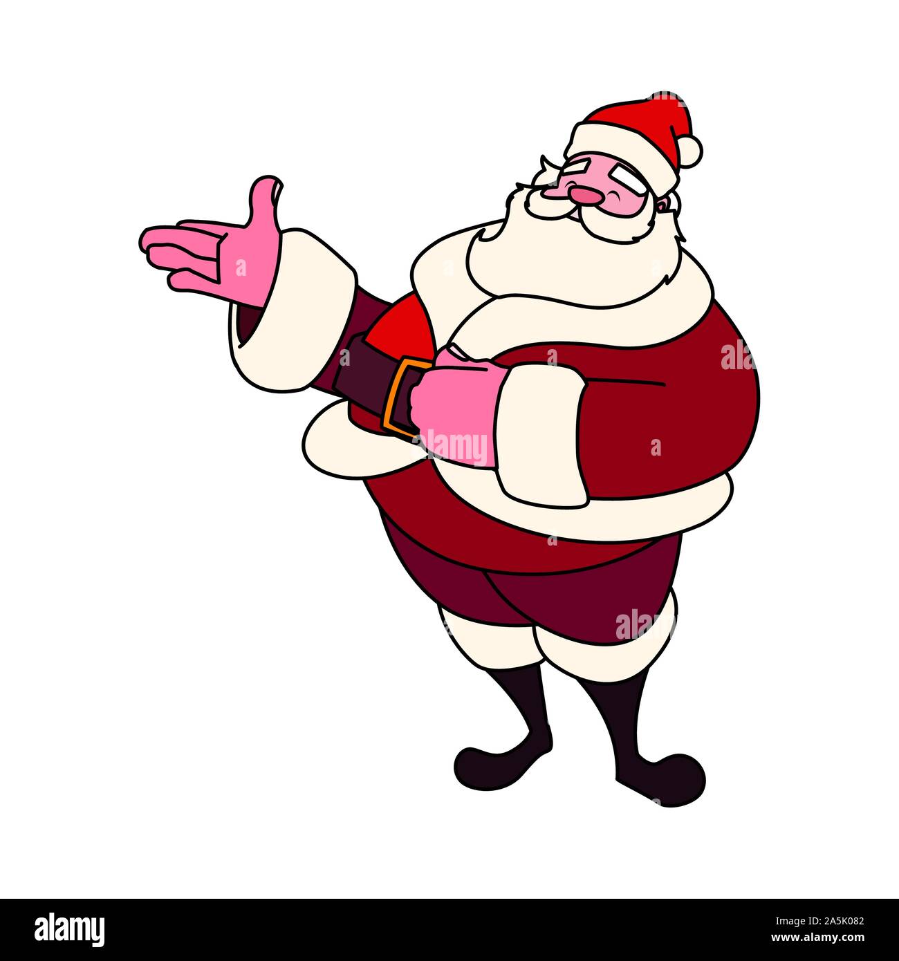 santa claus on white background vector illustration design Stock Vector ...
