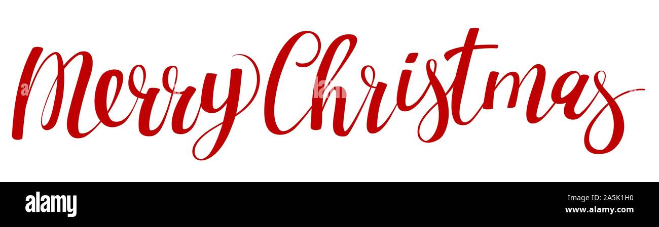 Christmas Calligraphic lettering Stock Vector Image & Art  Alamy