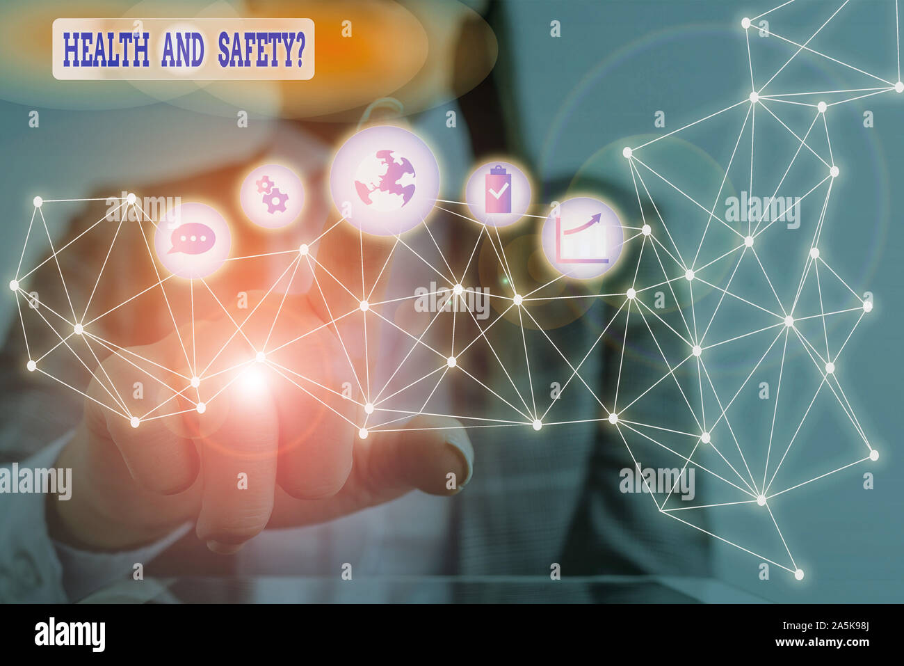 Conceptual hand writing showing Health And Safety Question. Concept