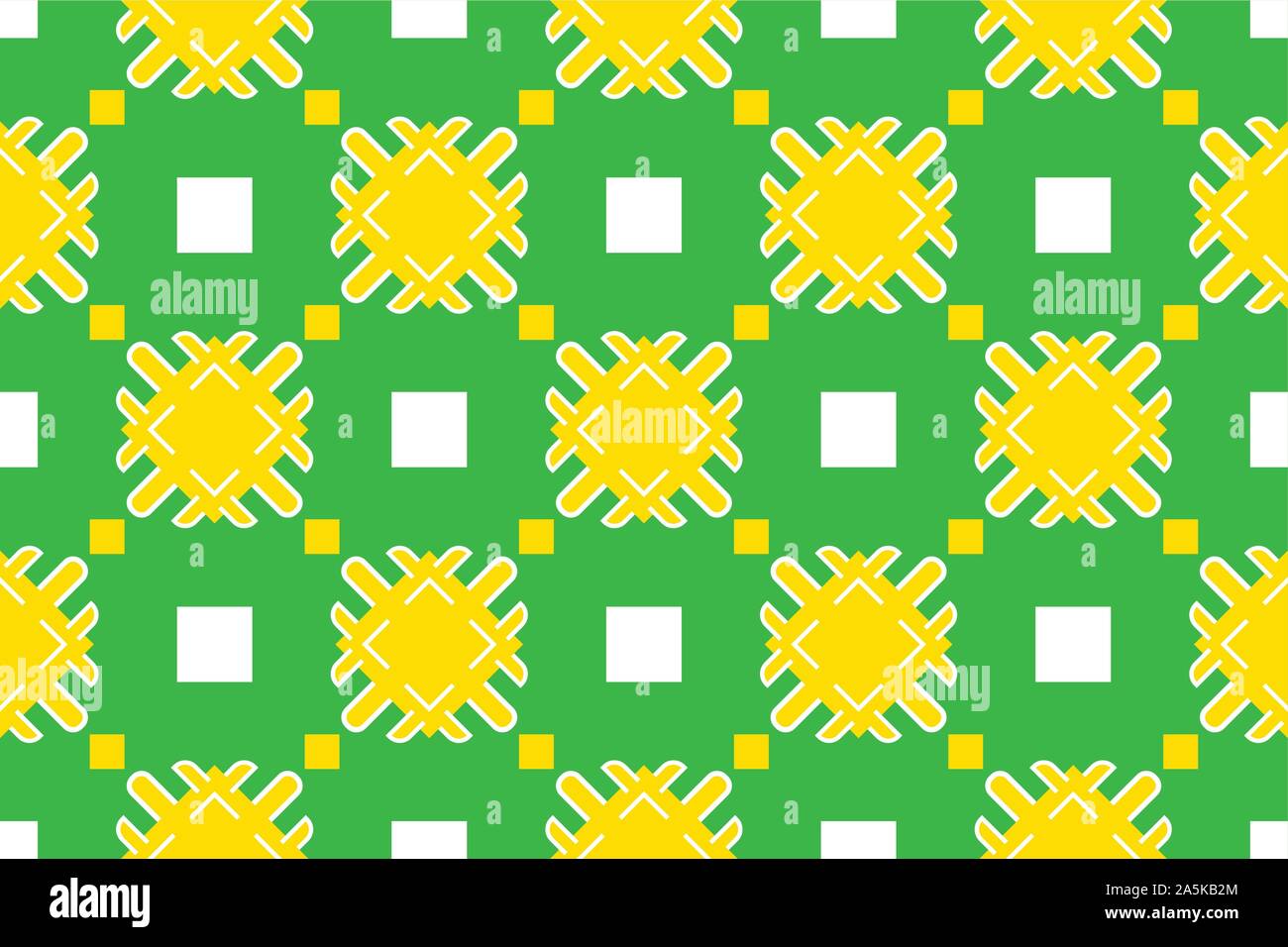 Vector seamless geometric pattern. Shaped white and yellow squares ...