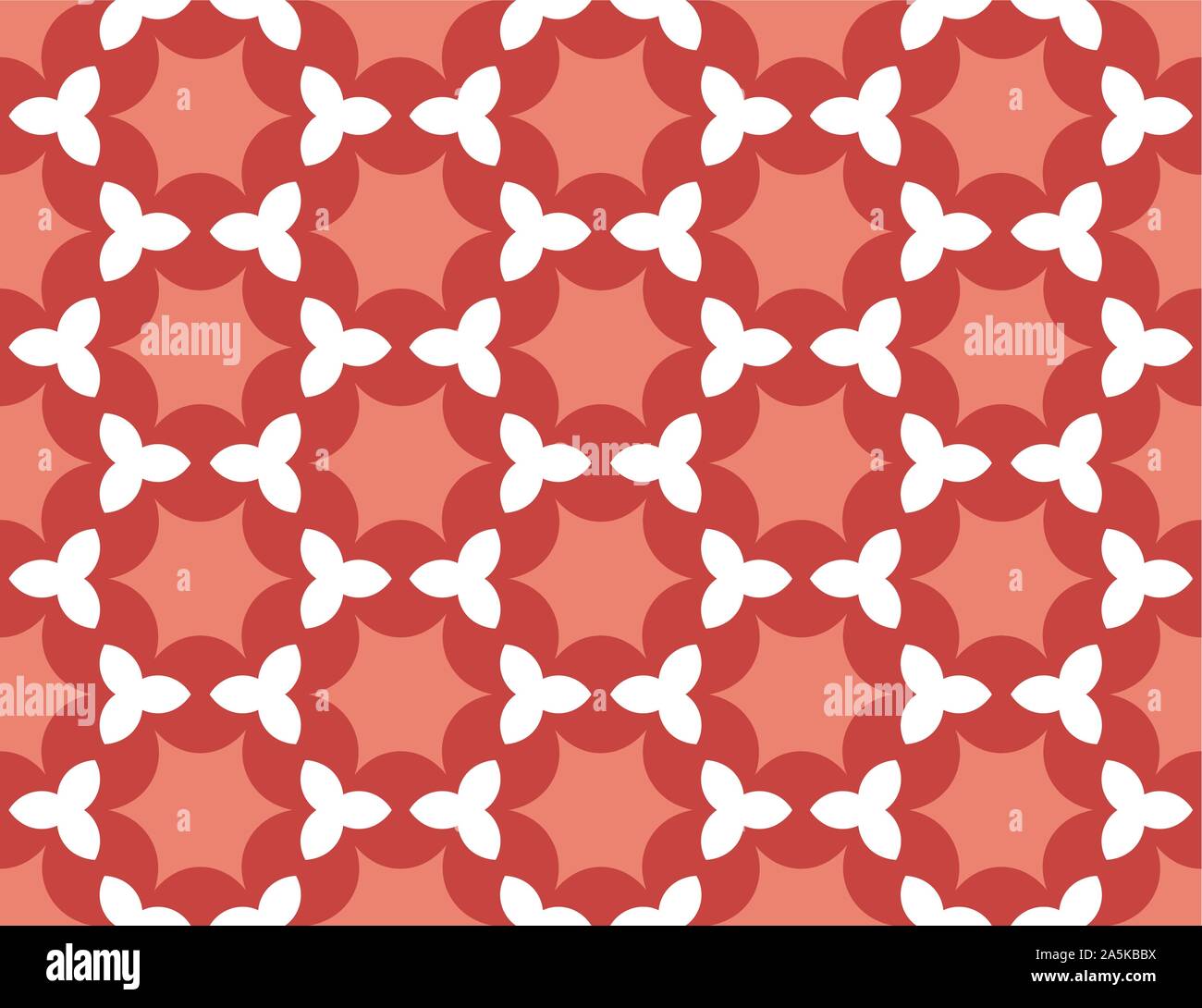 Vector seamless geometric pattern. Shaped in red and white colors Stock ...