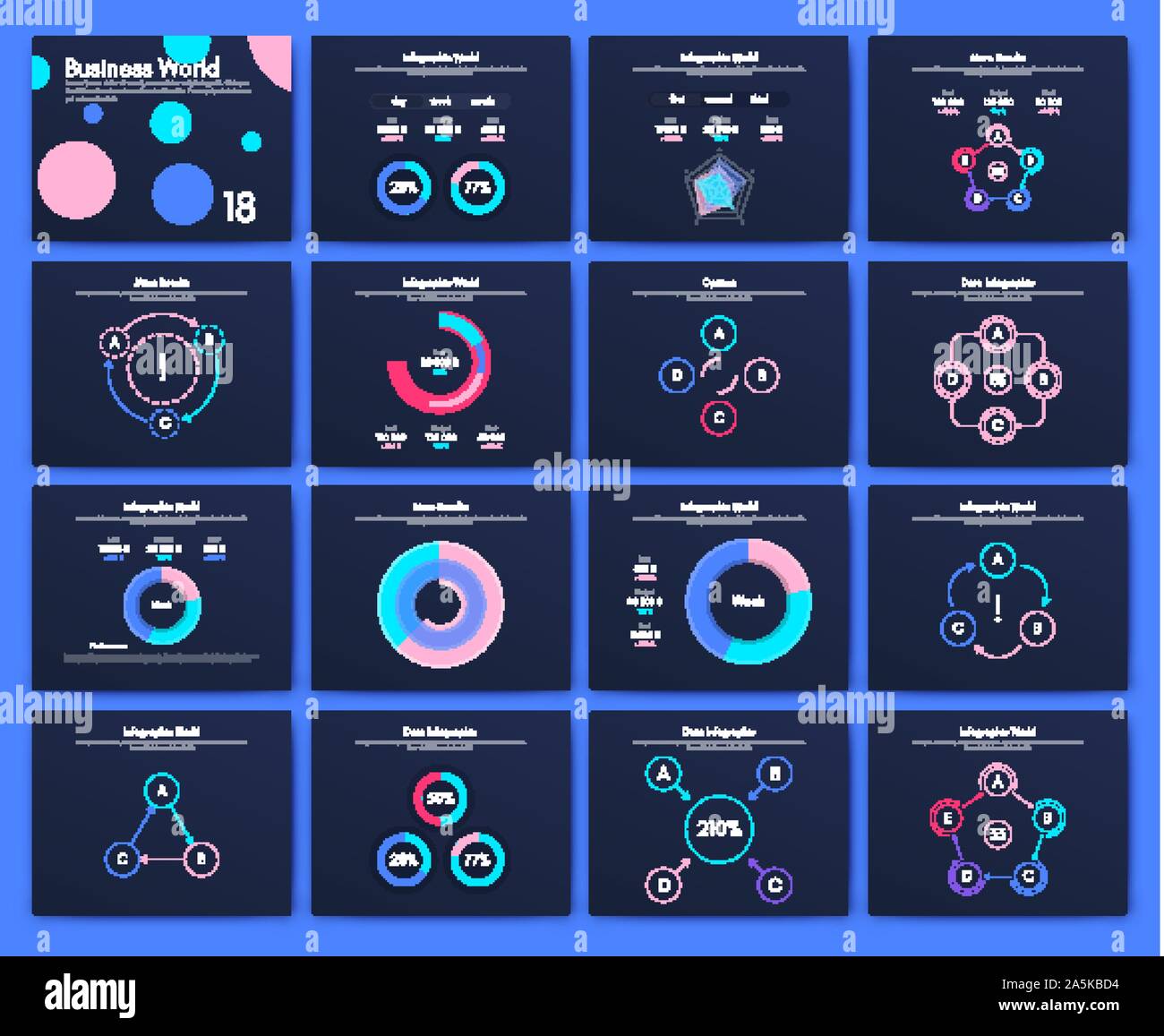 Infographic vector brochure elements for business illustration in