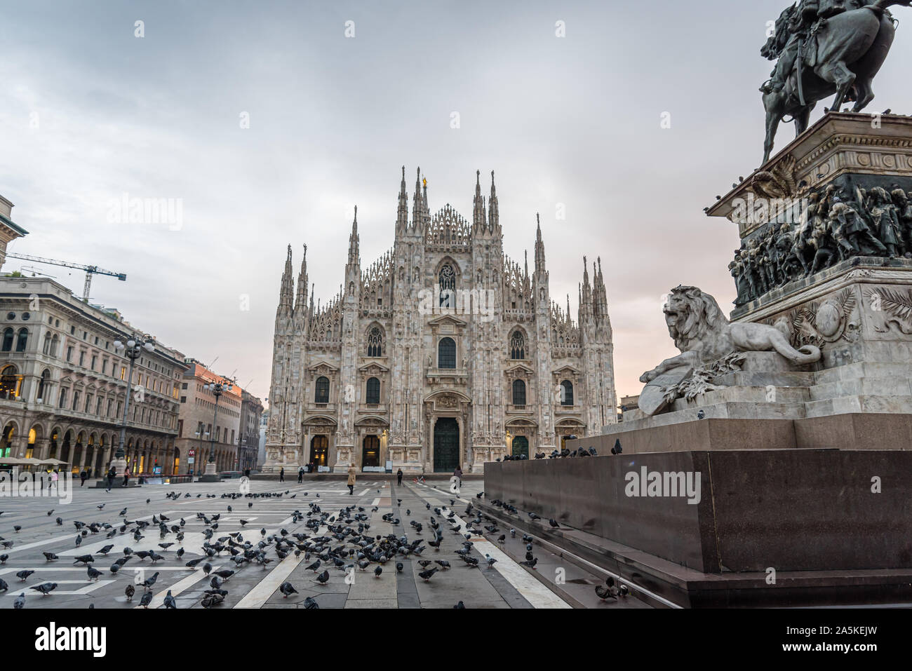 Piazza del Duomo, Milan, Italy Stock Photo