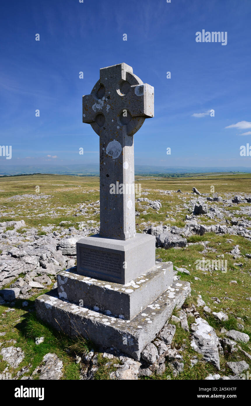 Beacon Hill monument, Orton scar, Cumbria Stock Photo