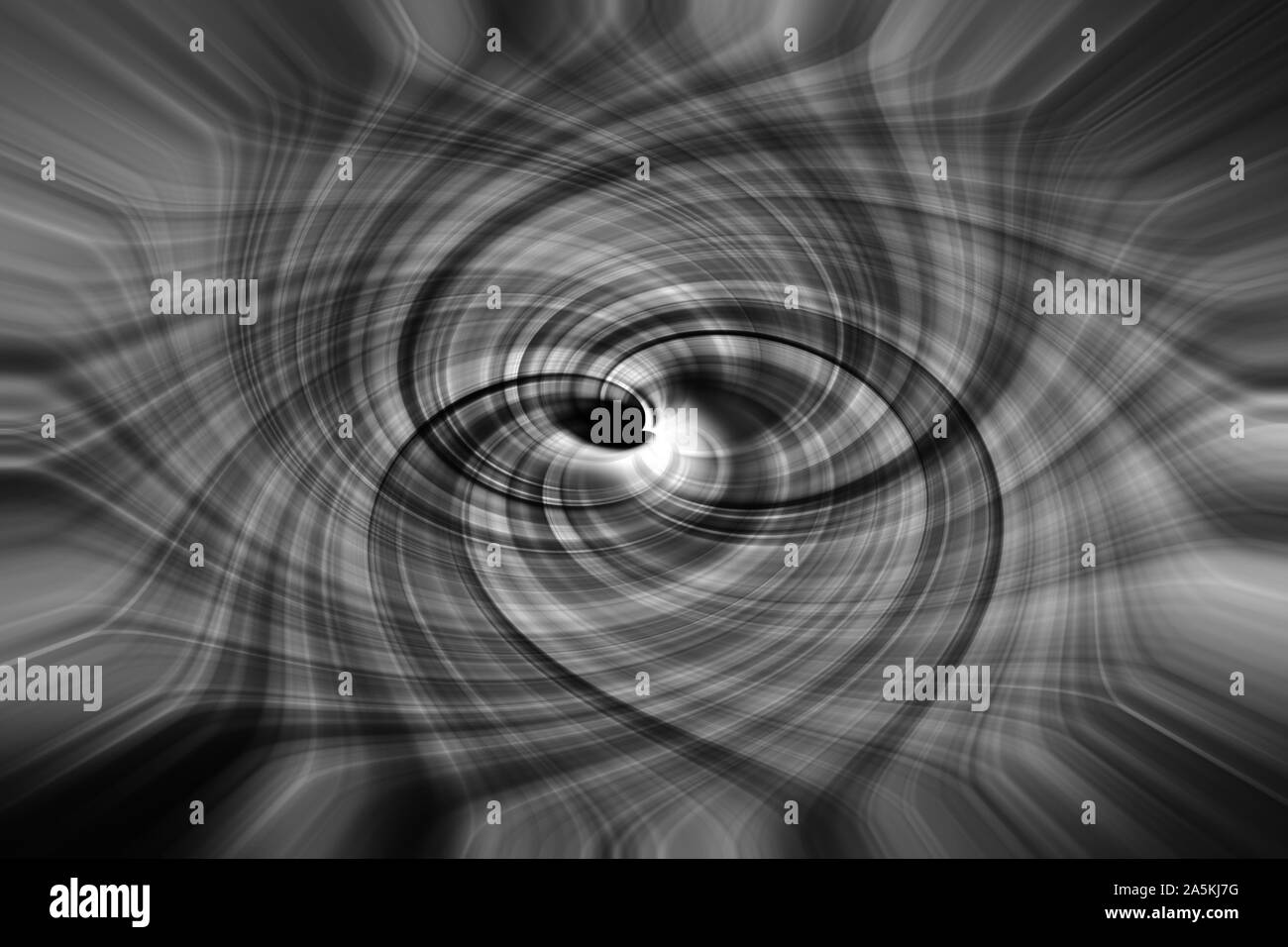 An abstract black and white spiral background image Stock Photo - Alamy
