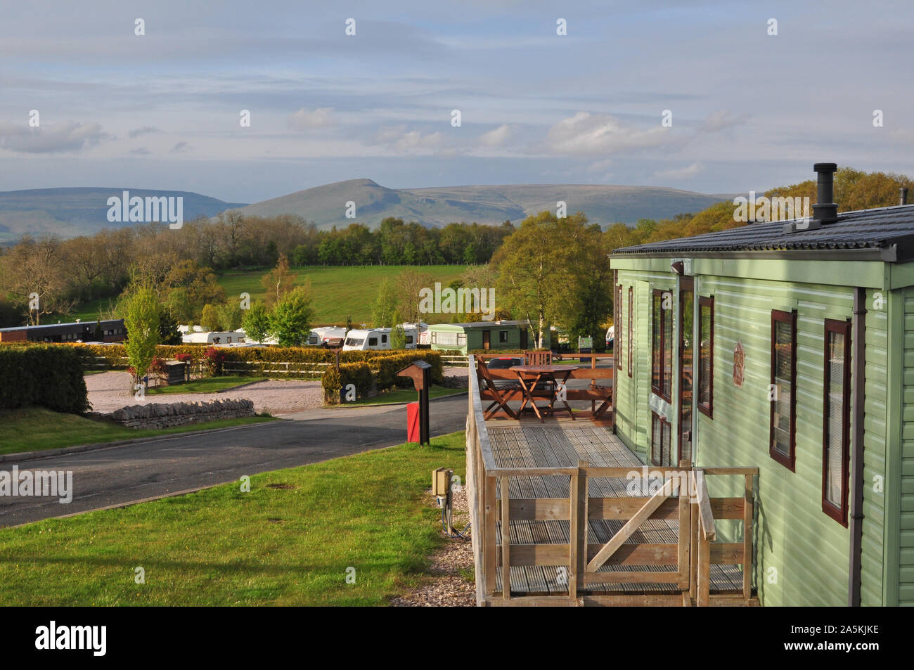 Wild rose Caravan Park, Great Ormside, Cumbria Stock Photo - Alamy