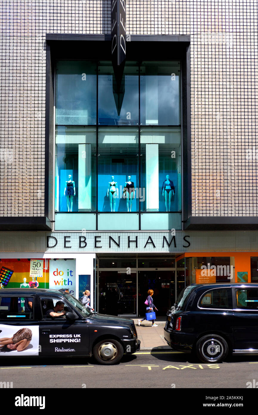 London, England, UK. Debenhams Department Stoer on Oxford Street Stock Photo