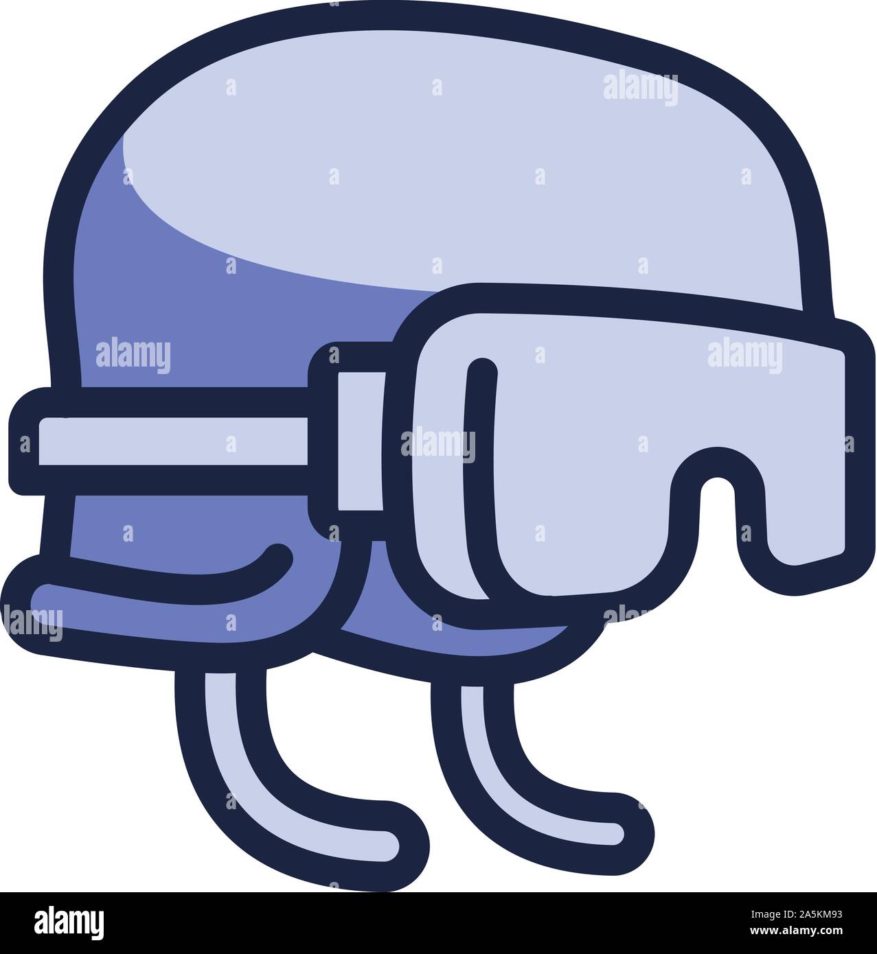 Ski helmet icon. Outline ski helmet vector icon for web design isolated