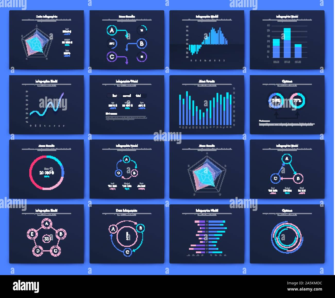 Infographic vector brochure elements for business illustration in