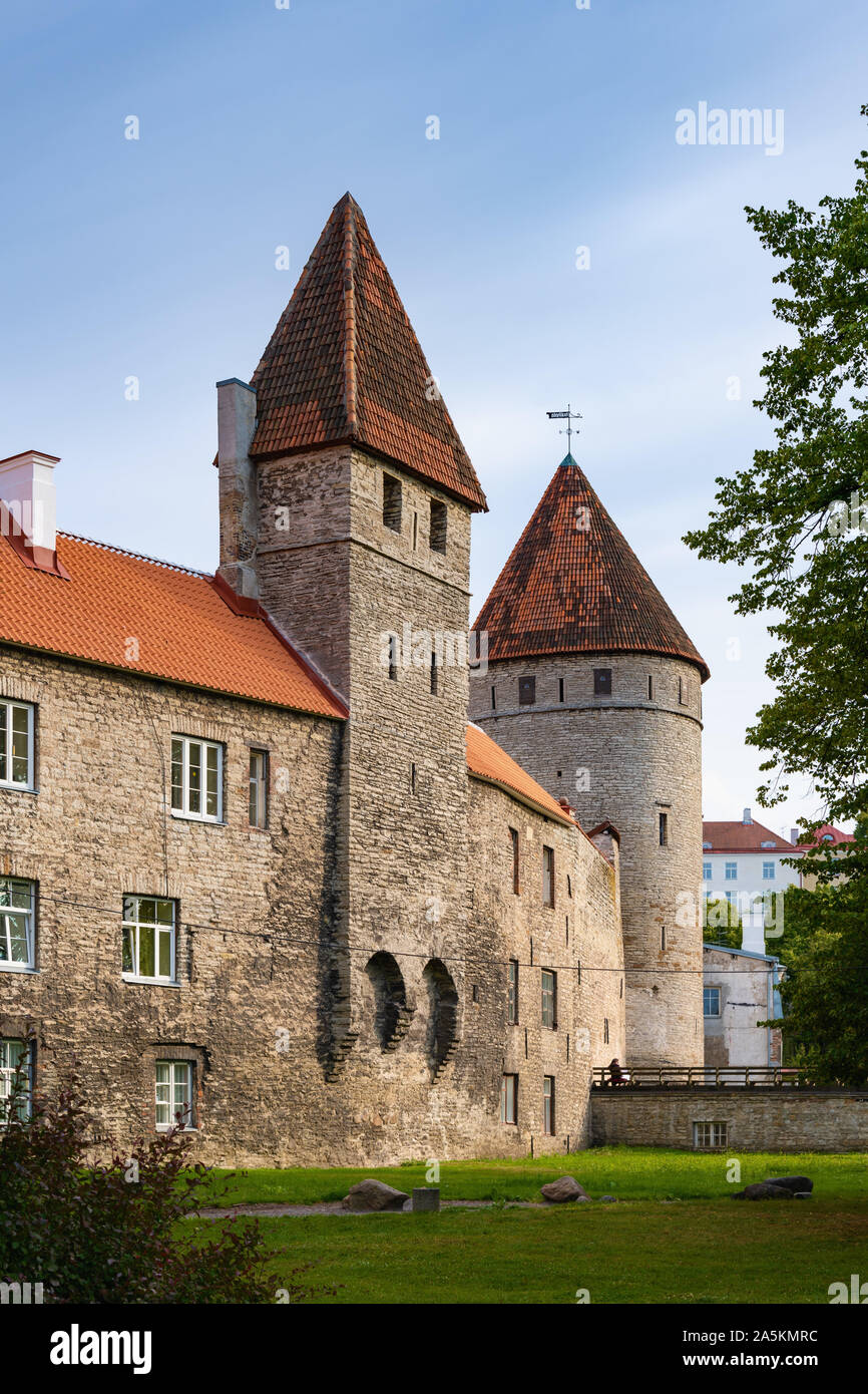Nunnadetagune & Sauna Towers, Tallinn, Estonia Stock Photo