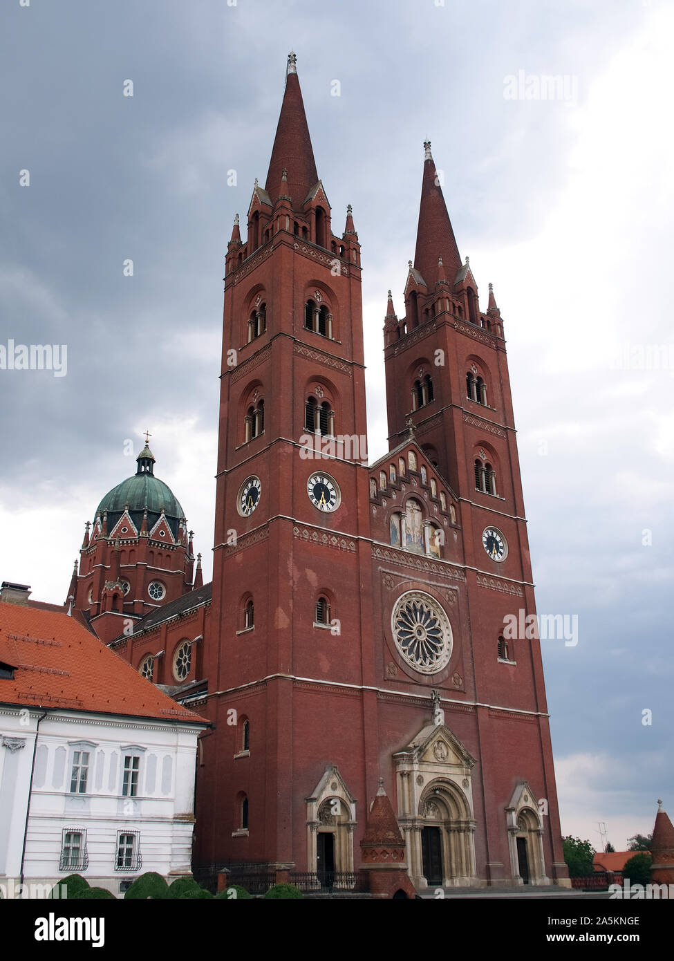 Cathedral basilica of St. Peter, Katedrala bazilika Svetog Petra, Đakovo, Slavonia, Croatia, Europe Stock Photo