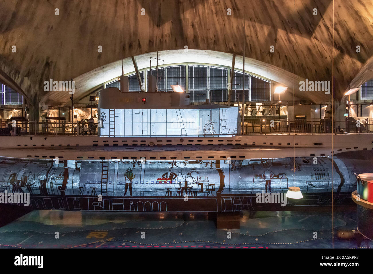 1936 submarine Lembit, Seaplane Harbour, Lennusadam, Tallinn, Estonia Stock Photo