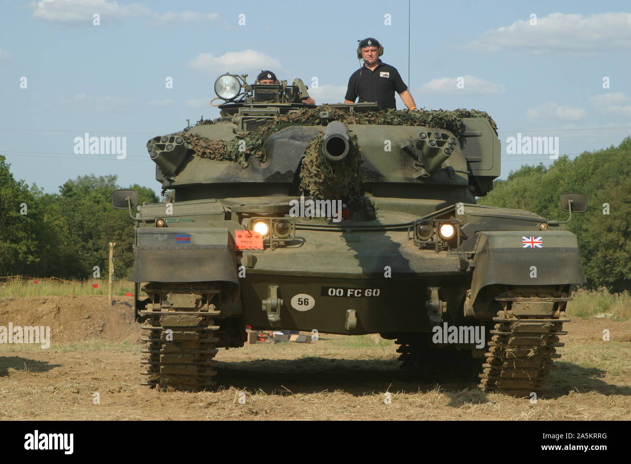 The Chieftain was the British Army’s Main Battle Tank during the Cold War. The tank entered service in 1967. Stock Photo