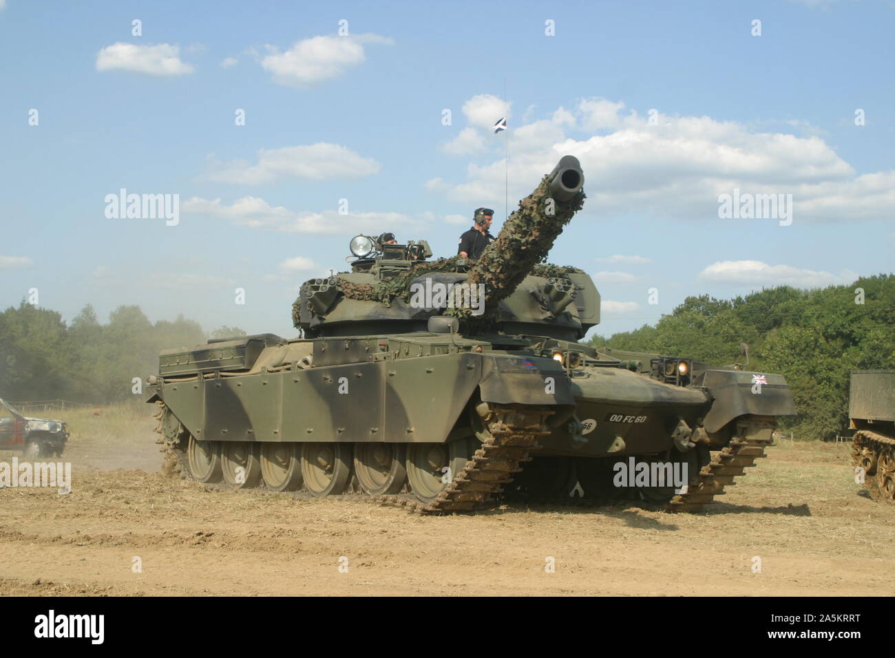 The Chieftain was the British Army’s Main Battle Tank during the Cold War. The tank entered service in 1967. Stock Photo