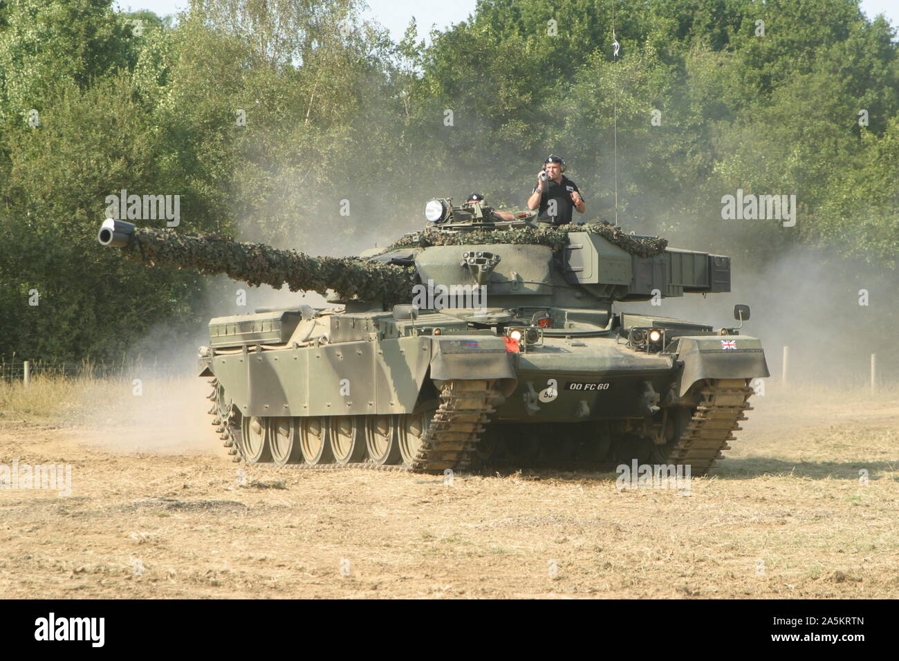 The Chieftain was the British Army’s Main Battle Tank during the Cold War. The tank entered service in 1967. Stock Photo