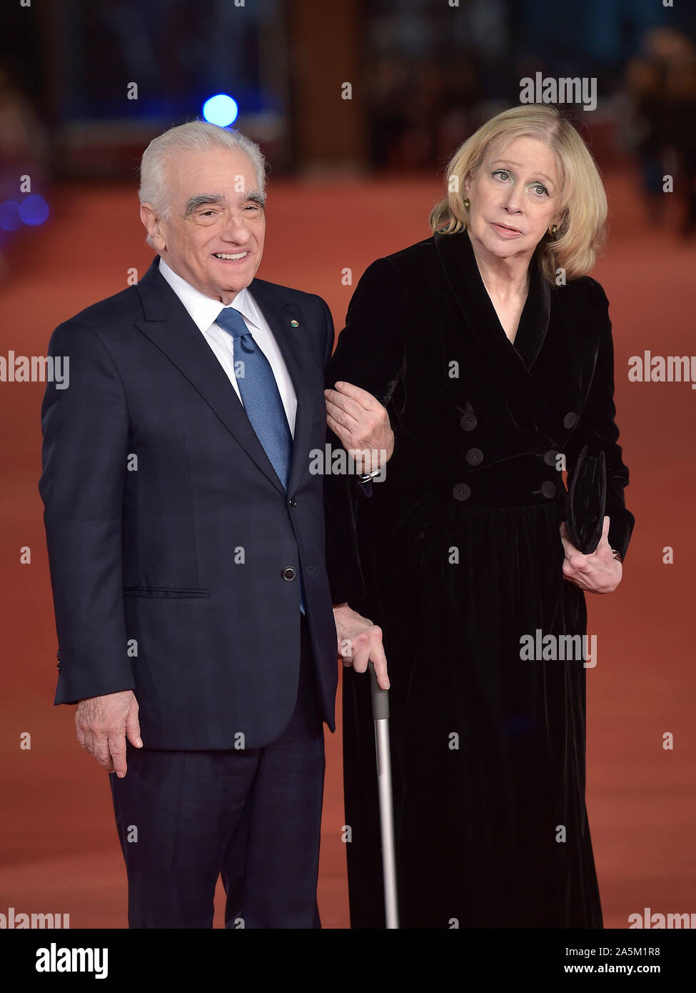 Italy, Rome, 21 October, 2019 : 14th Rome Film Festival Photocall of the movie 'The irishman'  Pictured: Martin Scorsese and wife Helen Morris    Phot Stock Photo
