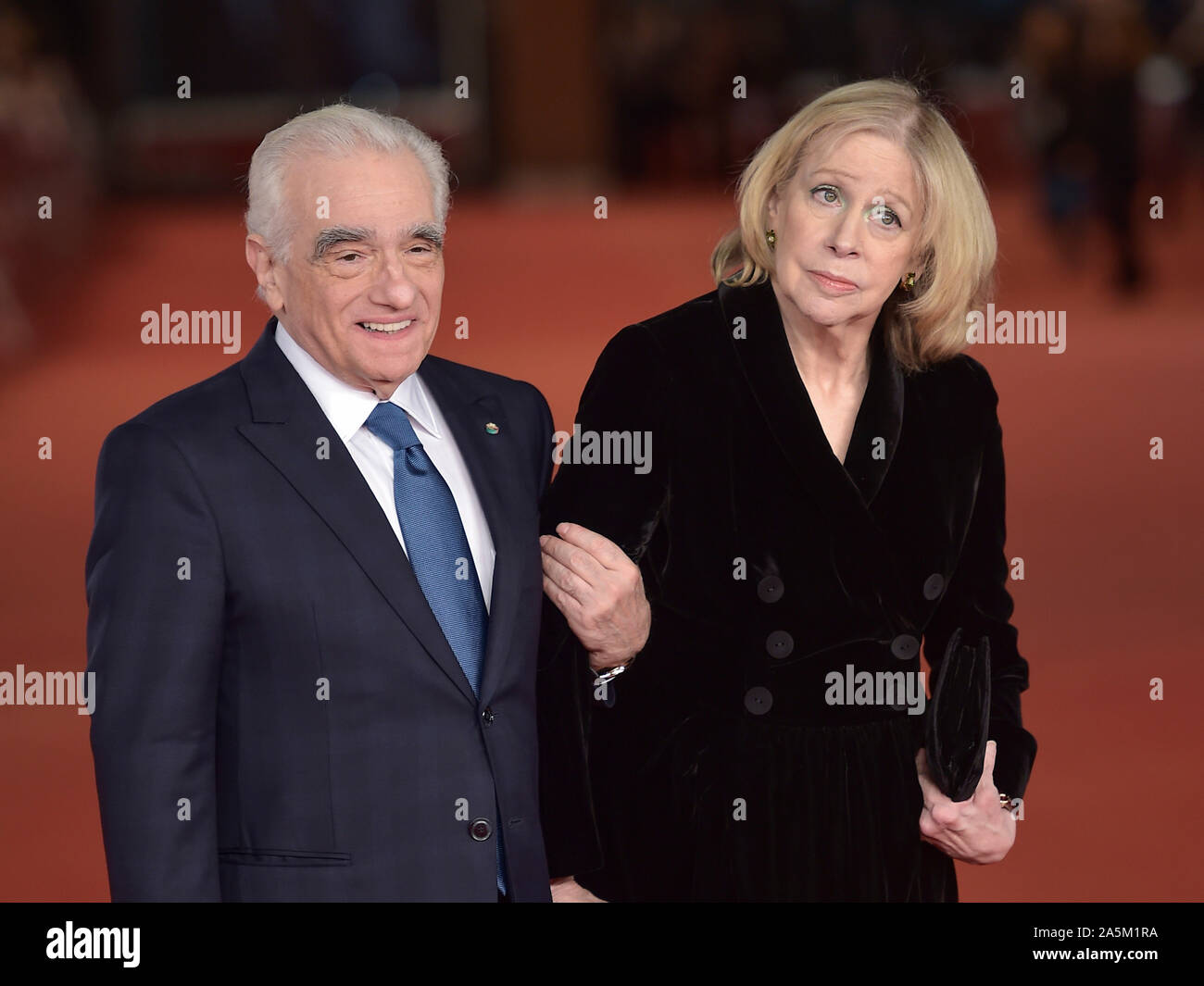 Italy, Rome, 21 October, 2019 : 14th Rome Film Festival Photocall of the movie 'The irishman'  Pictured: Martin Scorsese and wife Helen Morris    Phot Stock Photo