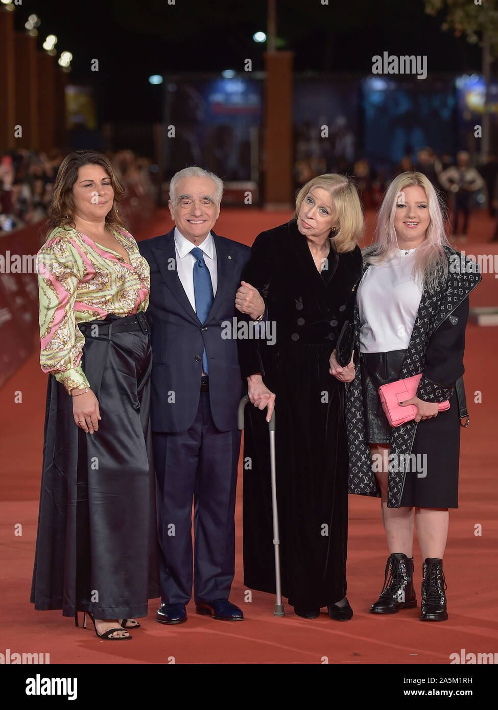 Italy, Rome, 21 October, 2019 : 14th Rome Film Festival Photocall of the movie 'The irishman'  Pictured: Cathy Scorsese, Martin Scorsese, Helen Morris Stock Photo