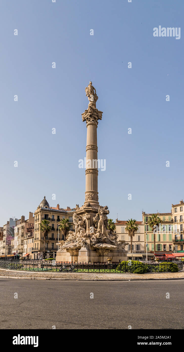 A view of Place Castellane in Marseille France Stock Photo