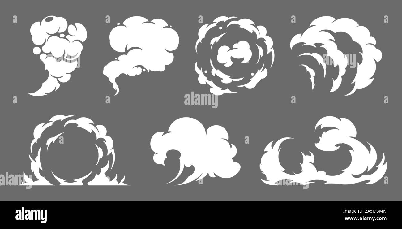 Cartoon smoke set Stock Vector Image & Art - Alamy