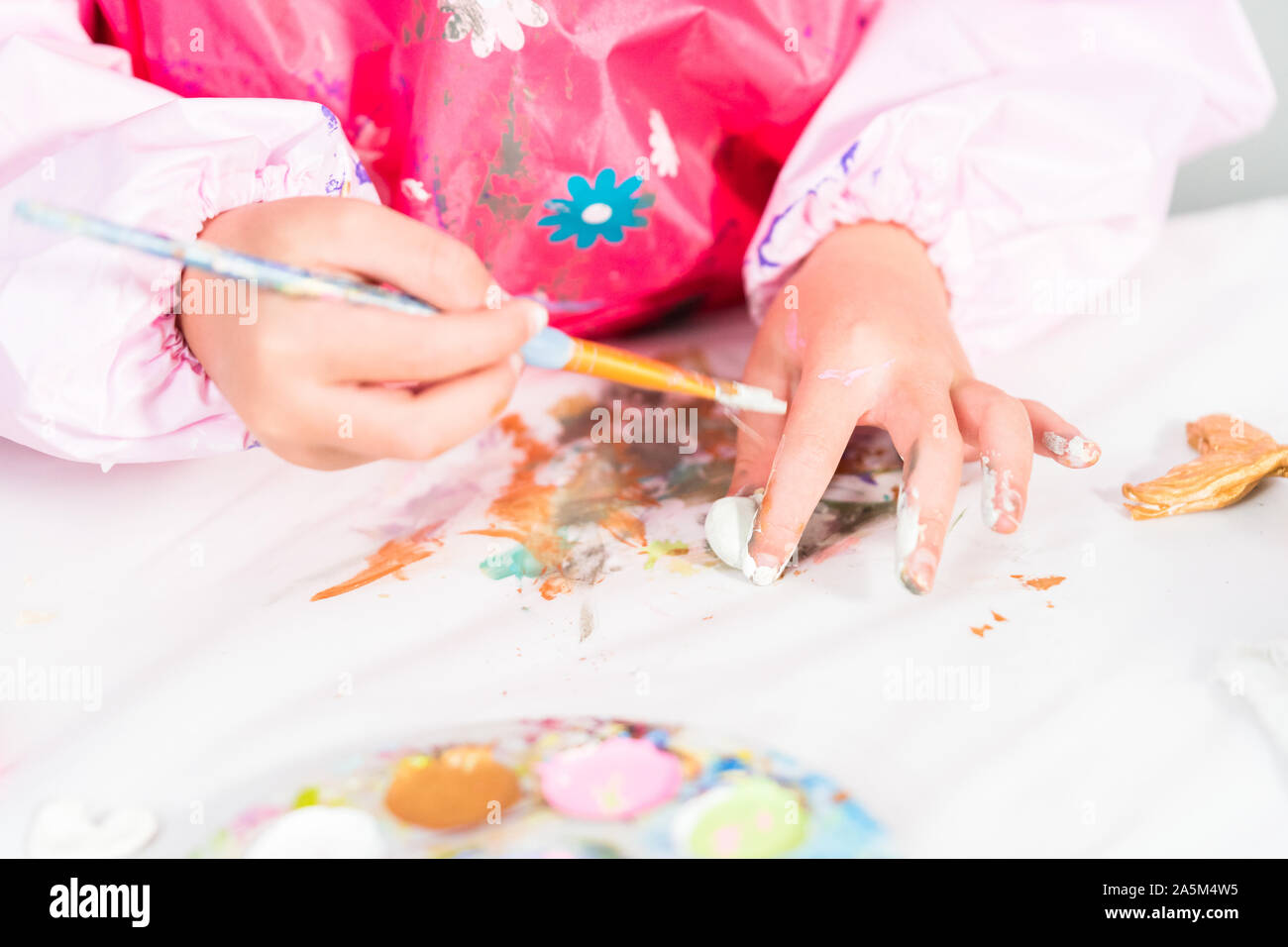 painting modeling clay