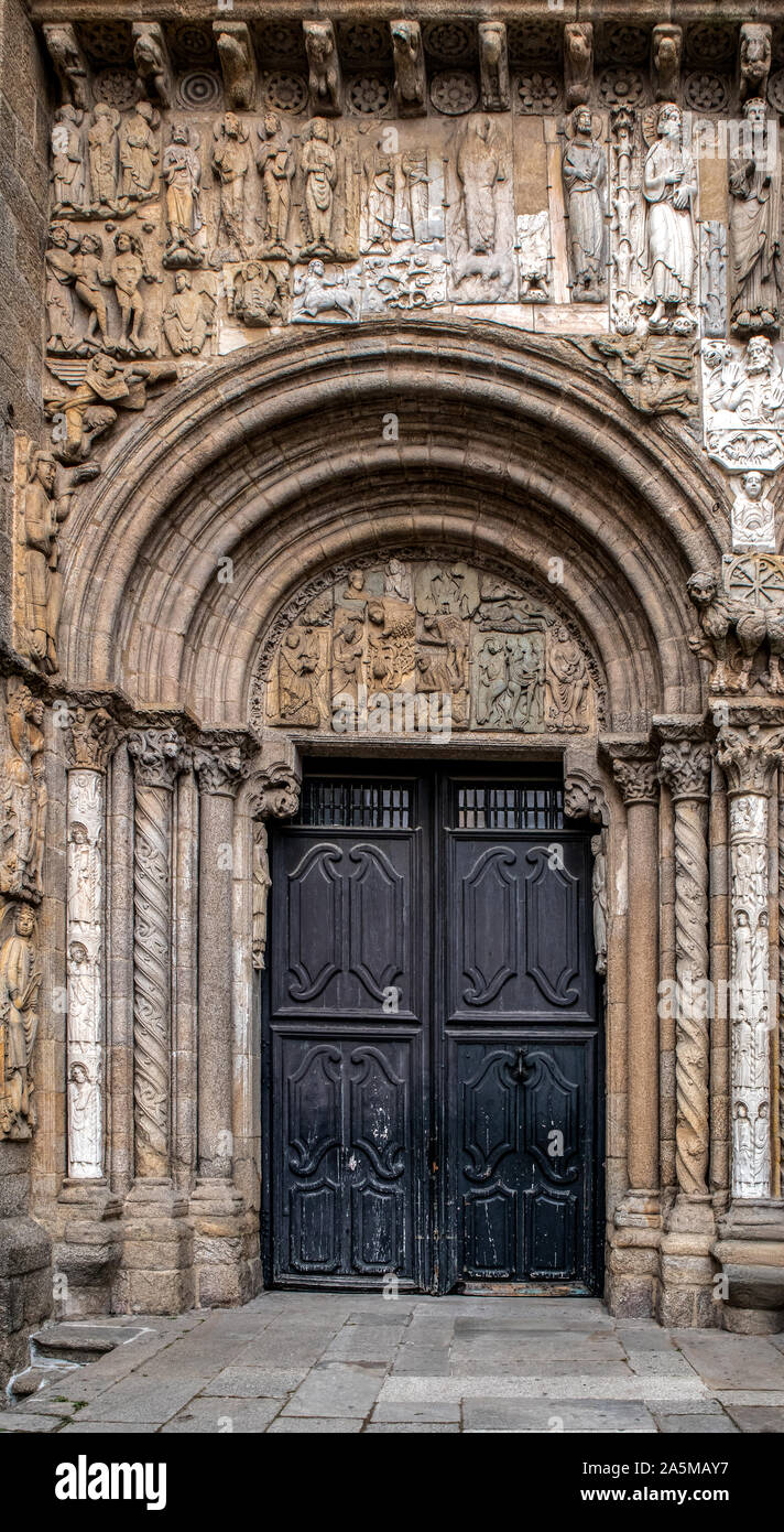 Architectural detail in Santiago de Compostela, Galicia, northern Spain Stock Photo