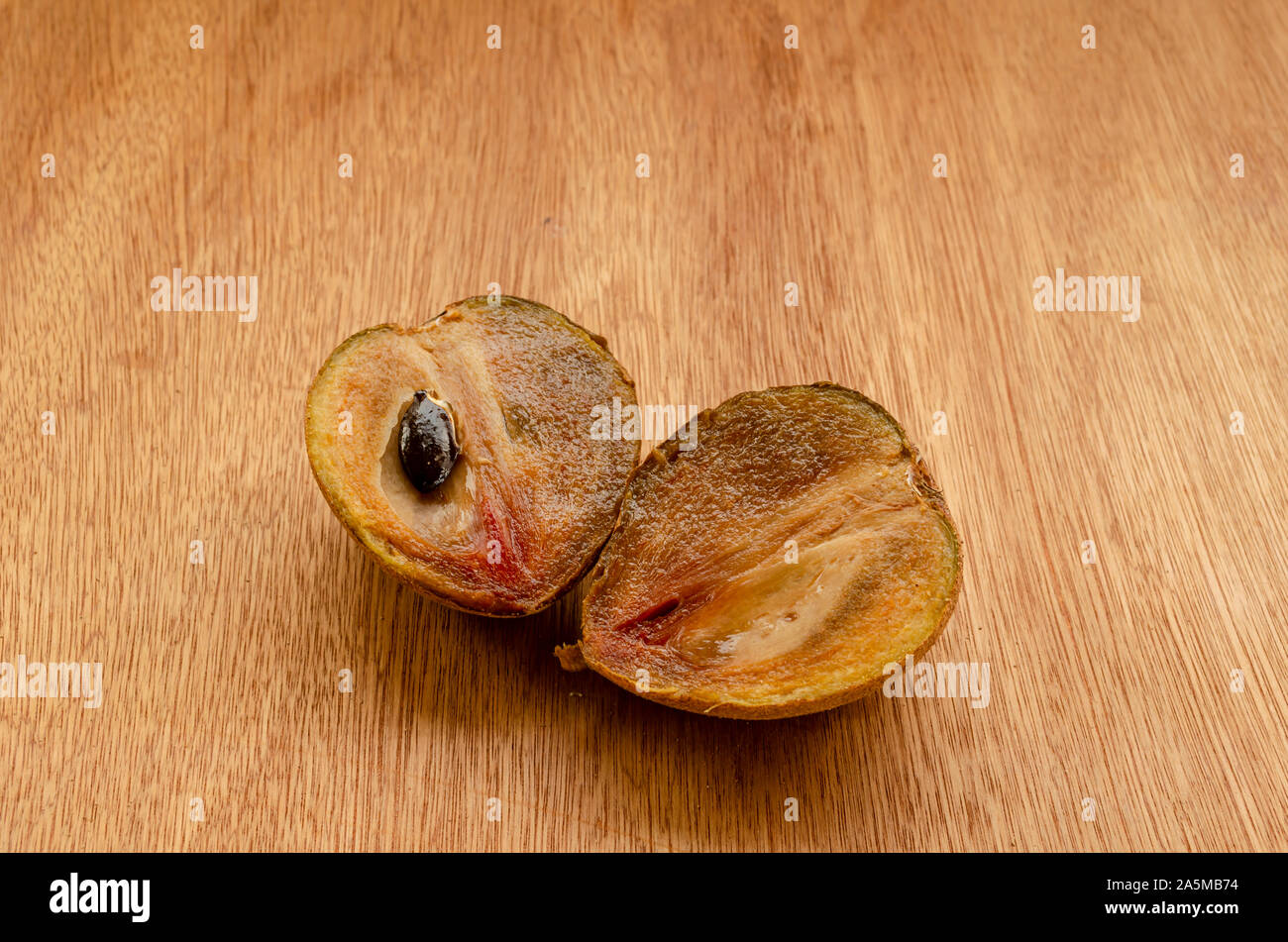 Sapodilla Halves Stock Photo