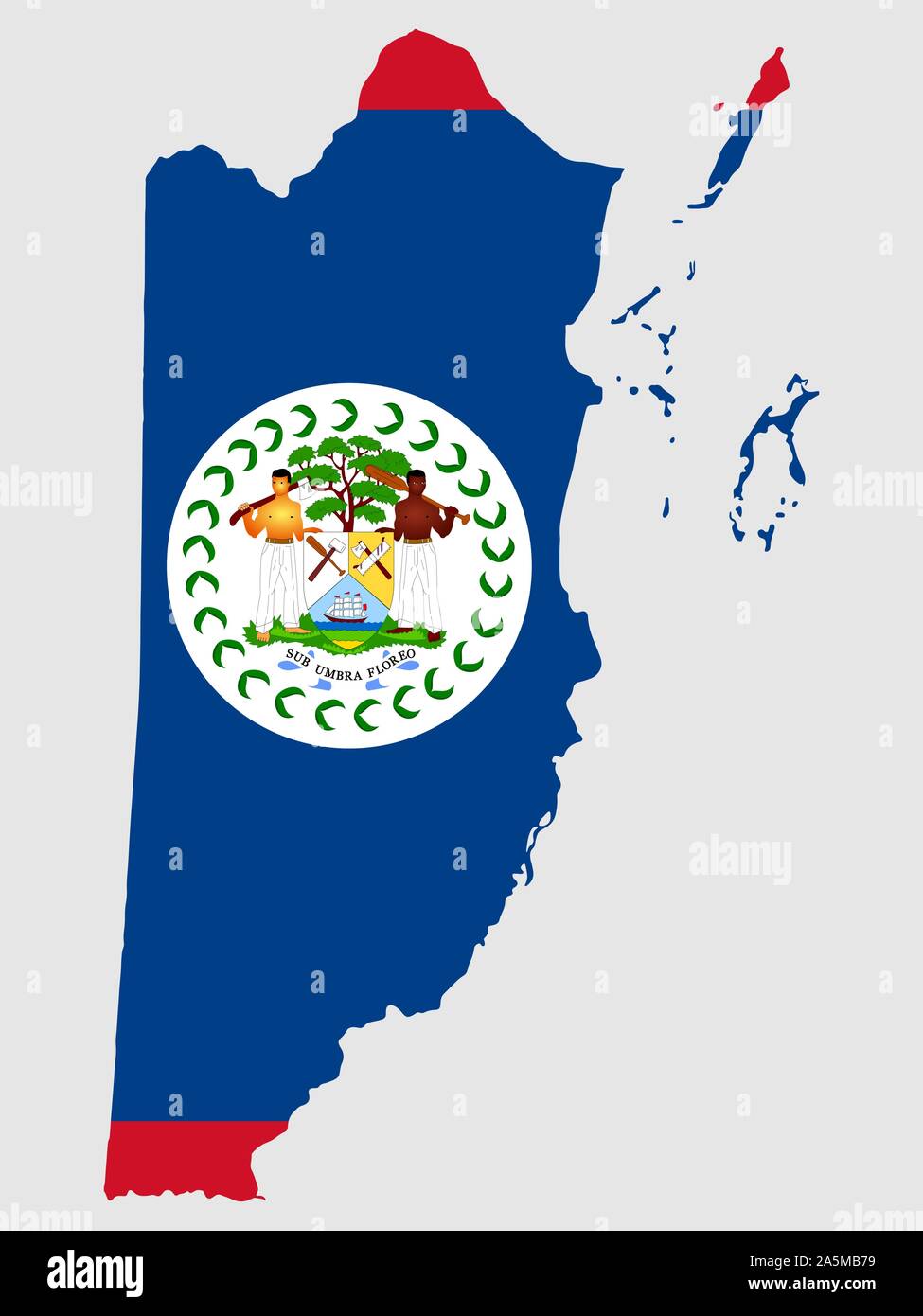 Belize map flag Vector illustration eps 10 Stock Vector Image & Art - Alamy