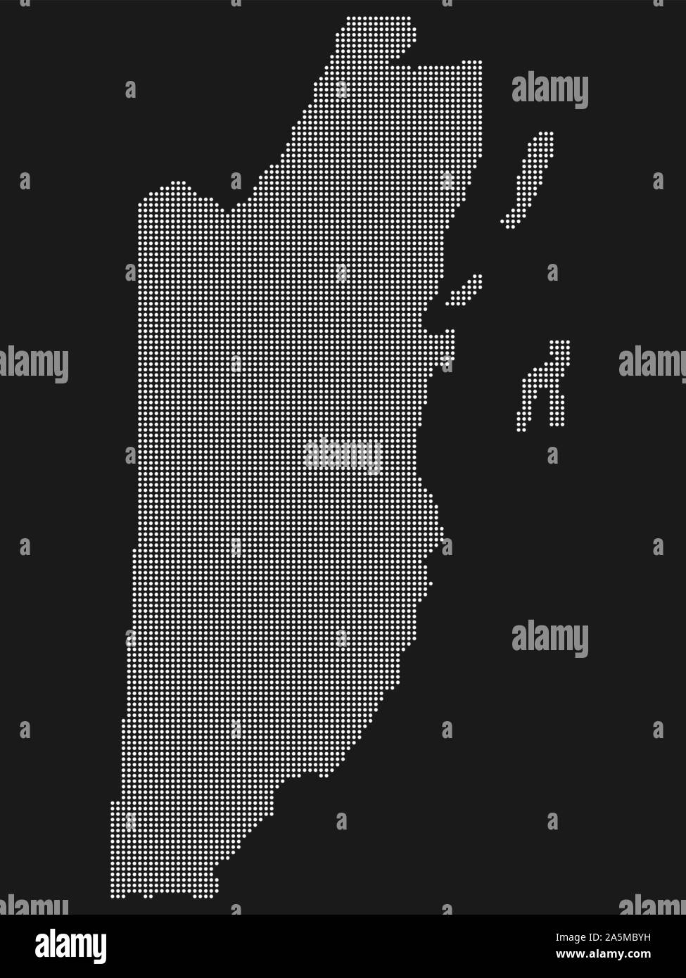 Map of belize Black and White Stock Photos & Images Alamy