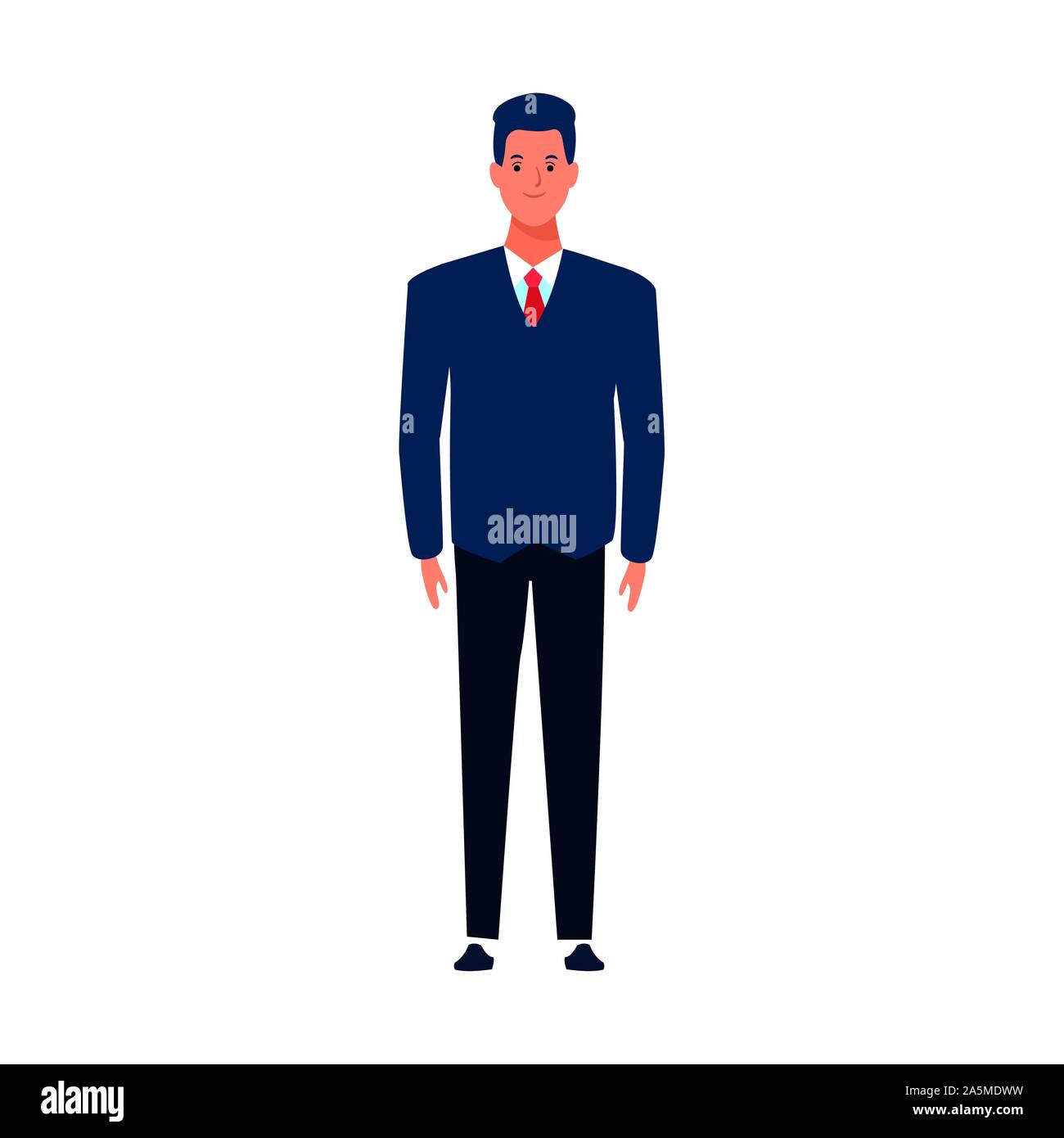 cartoon man wearing suit and tie Stock Vector Image & Art - Alamy