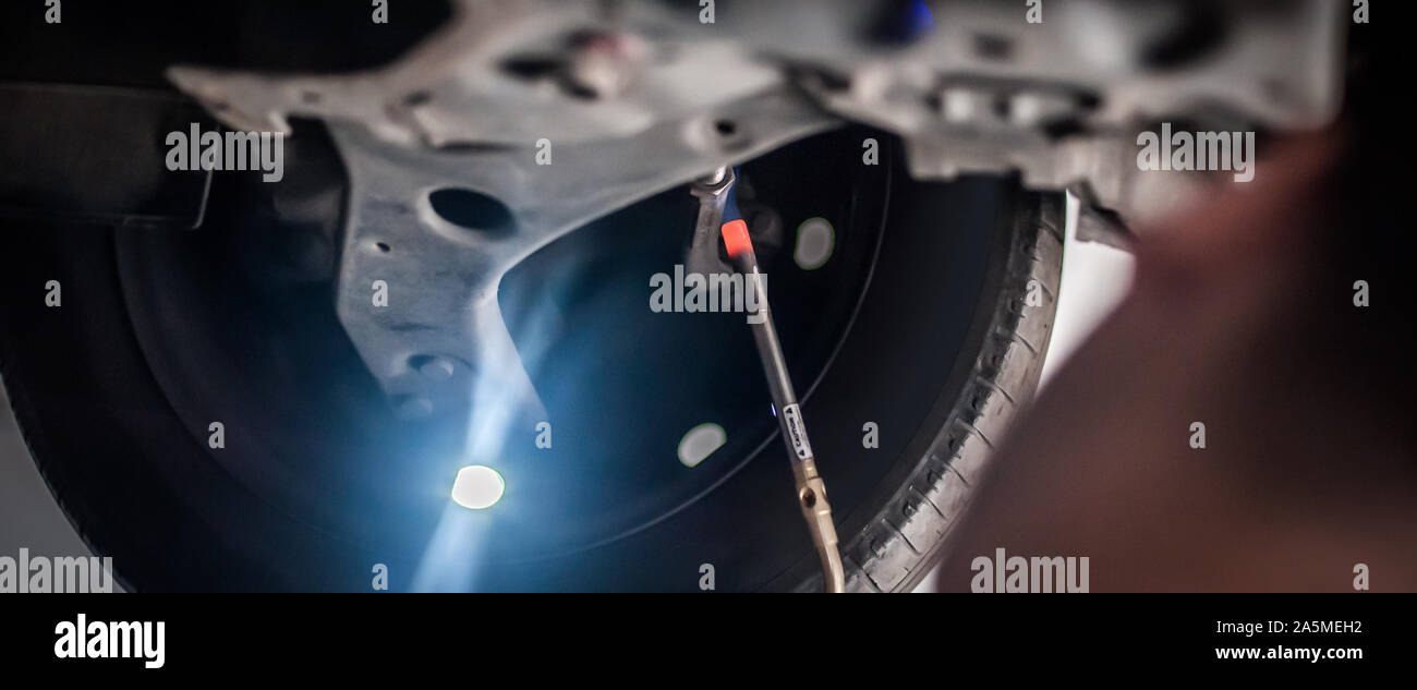 Checking the burner hires stock photography and images Alamy