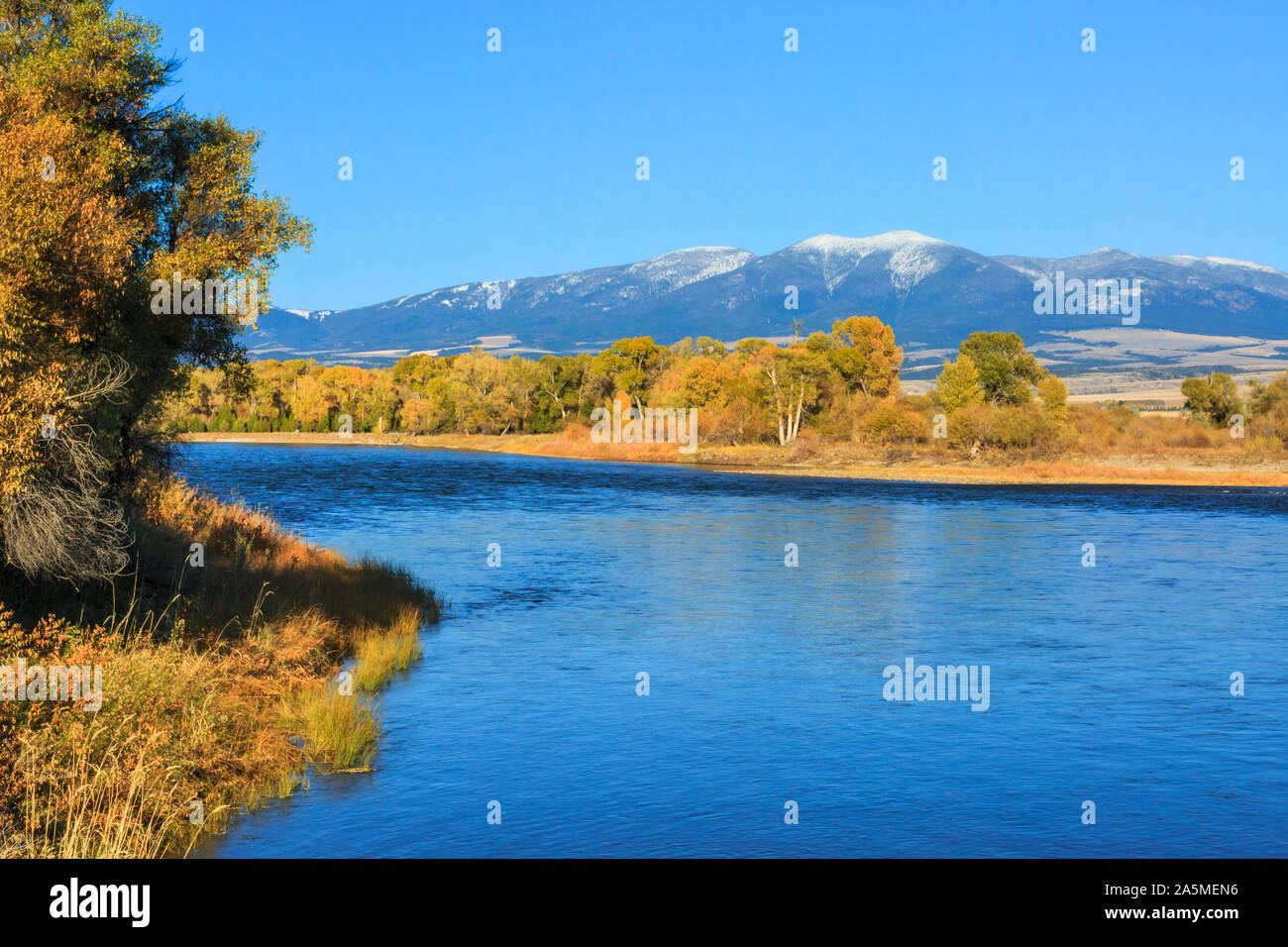 missouri river below mount baldy near townsend, montana Stock Photo Alamy