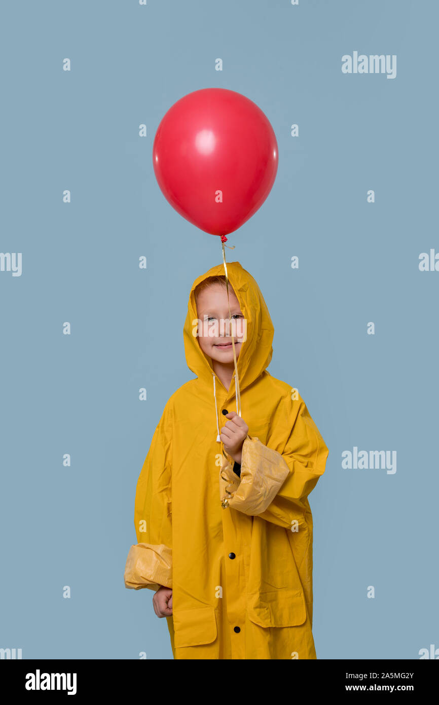 Boy in yellow coat from cheap it