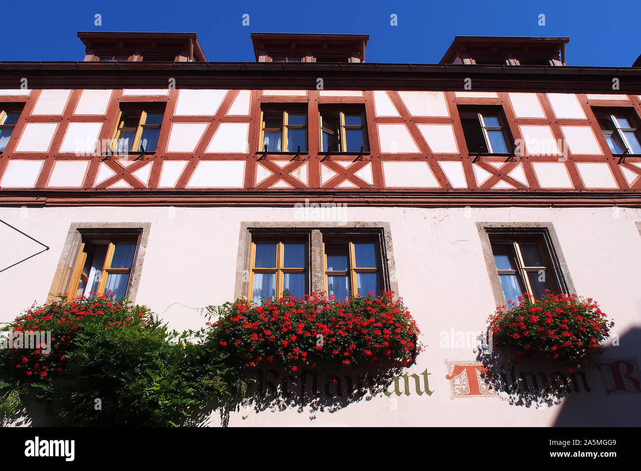 Rothenburg ob der Tauber, Freistaat Bayern, Germany, Europe Stock Photo