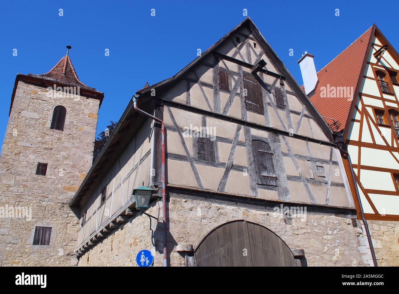 Rothenburg ob der Tauber, Freistaat Bayern, Germany, Europe Stock Photo
