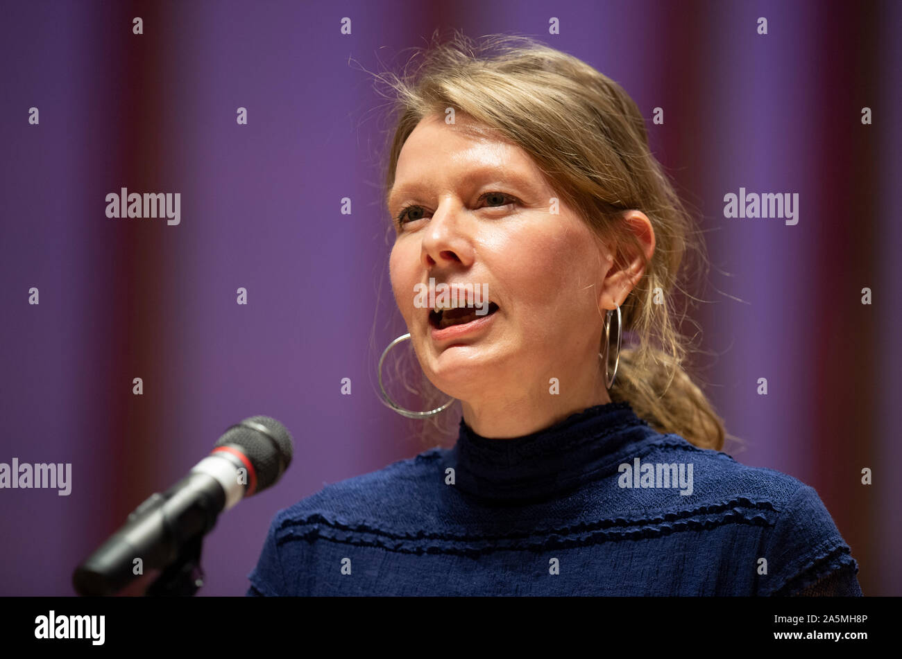 Manchester, UK. 21st October 2019. Canadian poet Karen Solie appears at Manchester Literature Festival. © Russell Hart/Alamy Live News. Stock Photo