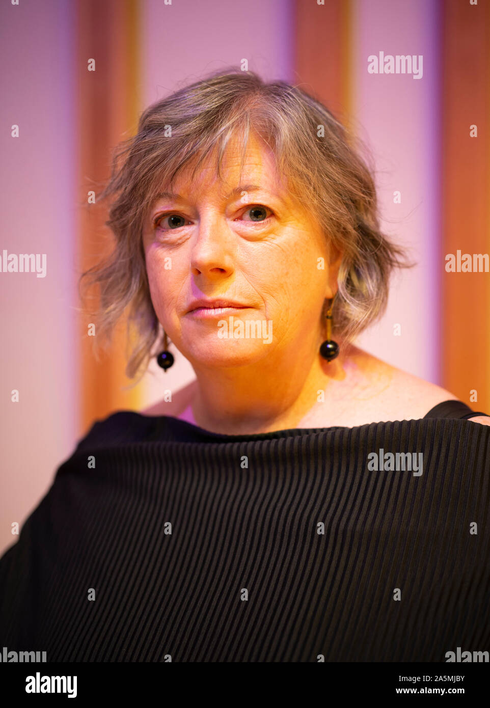 Manchester, UK. 21st October 2019. Irish poet Vona Groarke appears at Manchester Literature Festival. © Russell Hart/Alamy Live News. Stock Photo