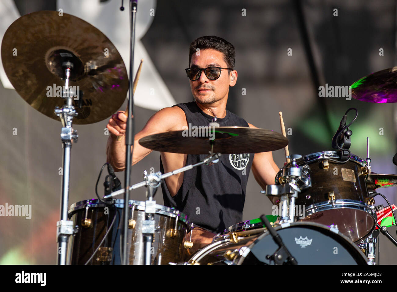 September 14, 2019, Chicago, Illinois, U.S: RYAN TORF of The Story So Far during the Riot Fest Music Festival at Douglas Park in Chicago, Illinois (Credit Image: © Daniel DeSlover/ZUMA Wire) Stock Photo