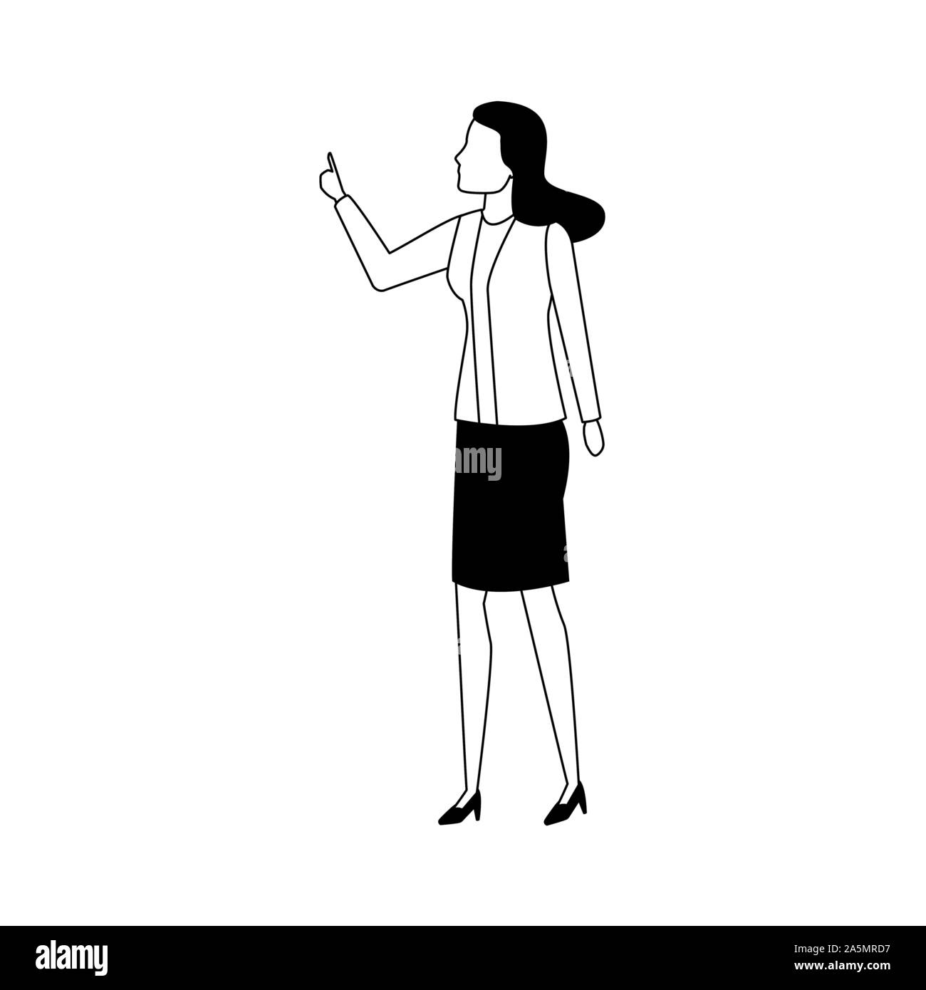 avatar business woman standing Stock Vector Image & Art - Alamy