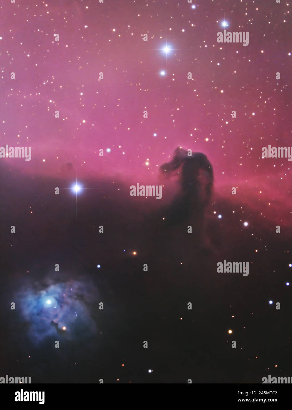 The Horsehead Nebula in the constellation Orion Stock Photo