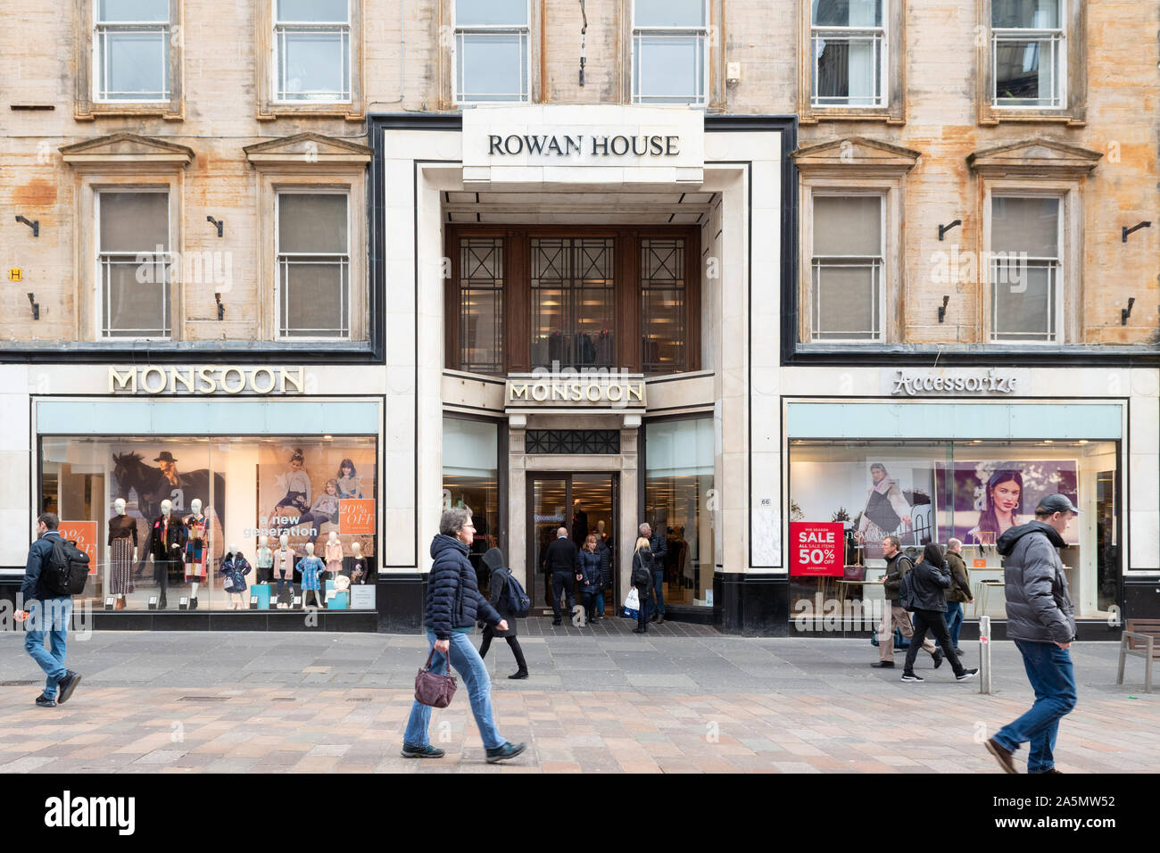 Monsoon and Accessorize stores, Buchanan Street, Glasgow, Scotland, UK Stock Photo