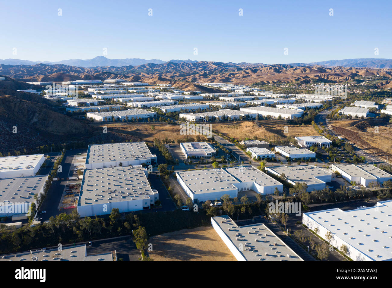 Warehouses in Santa Clarita California Stock Photo Alamy