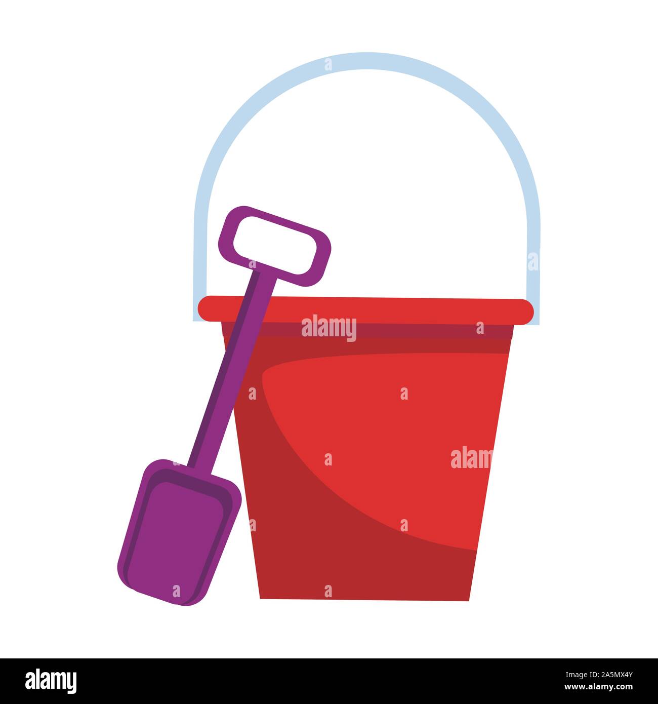 sand bucket and shovel icon, colorful design Stock Vector Image & Art