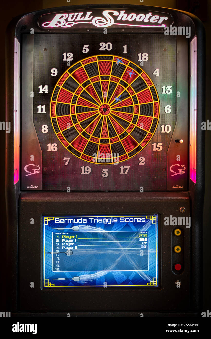 Pub darts game target detail Stock Photo Alamy